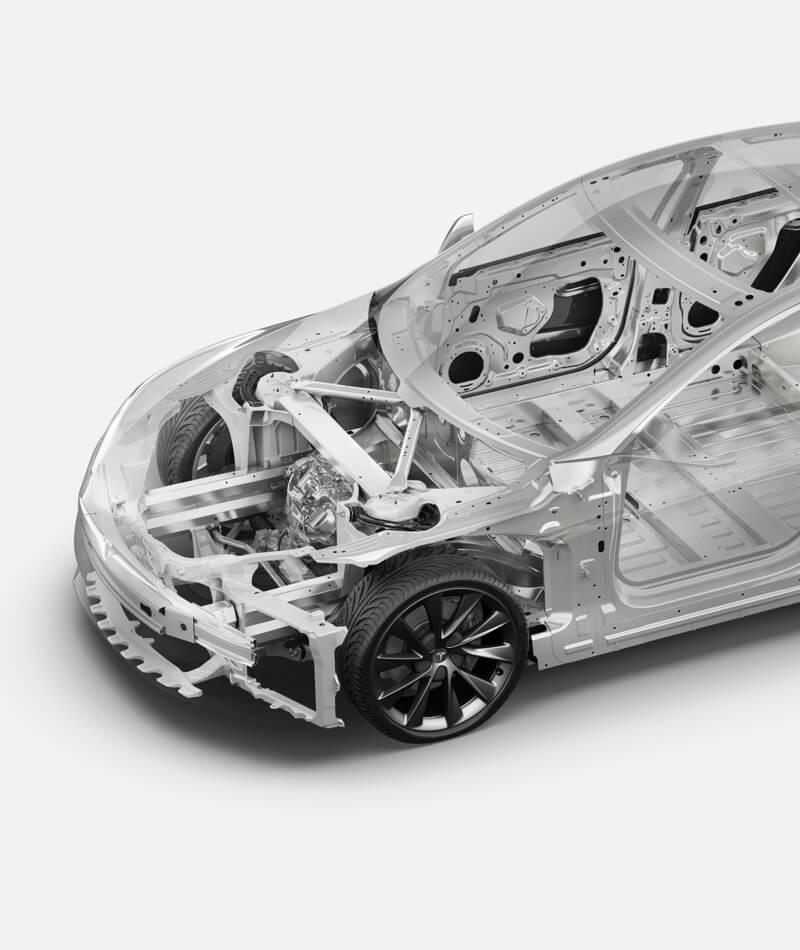 Rijdende Tesla Model S Zwart